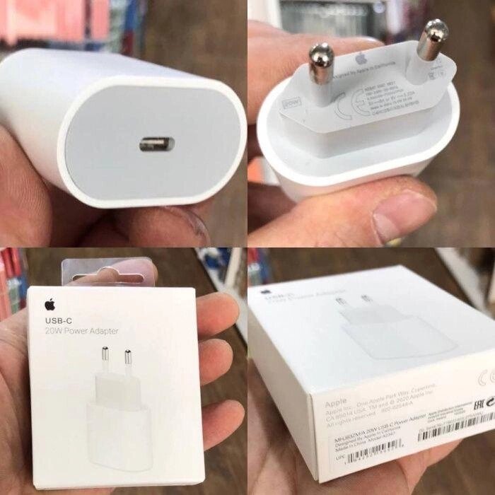 Зарядка айфон блок живлення адаптер iPhone USB-C 20W Оригінальний Apple від компанії K V I T K A - фото 1