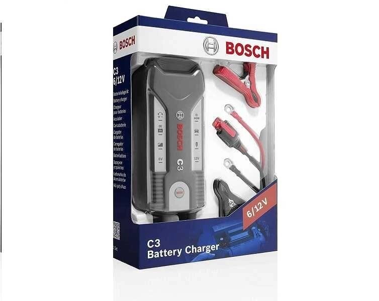 Зарядний пристрій для акумулятора Bosch C3 6-12V, 14–120 A/год від компанії K V I T K A - фото 1