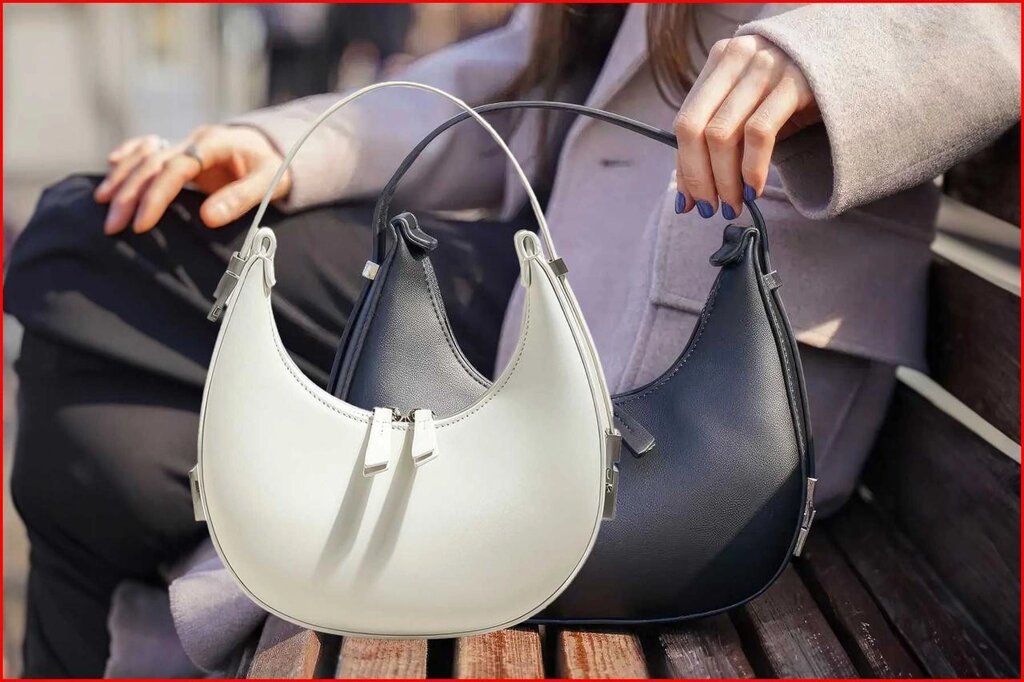 Жіноча сумка хобо через плече на кожен день від компанії K V I T K A - фото 1