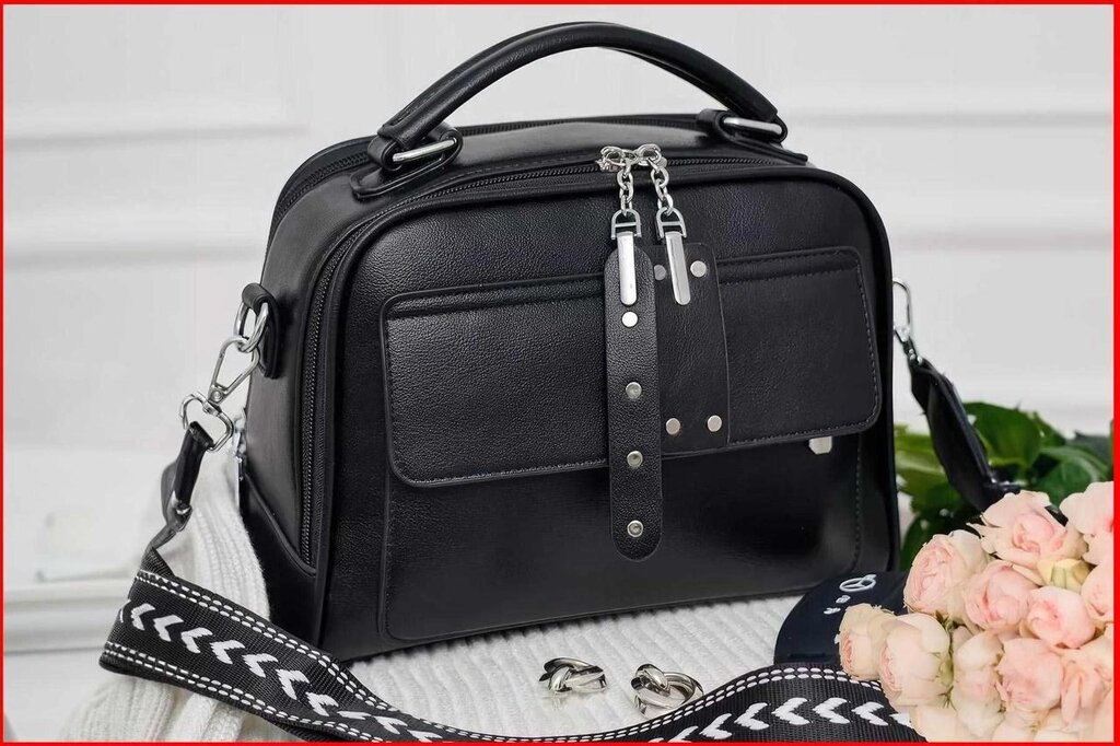 Жіноча сумочка через плече  сумка кросбоді з ремінцем від компанії K V I T K A - фото 1