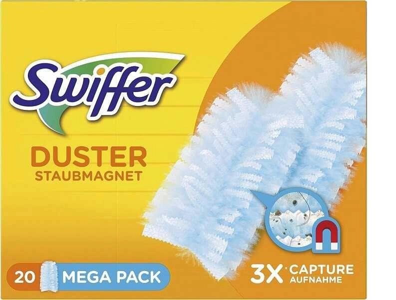 Змінні насадки пилові віники піпідастр Swiffer Duster 20 шт. Німеччина від компанії K V I T K A - фото 1