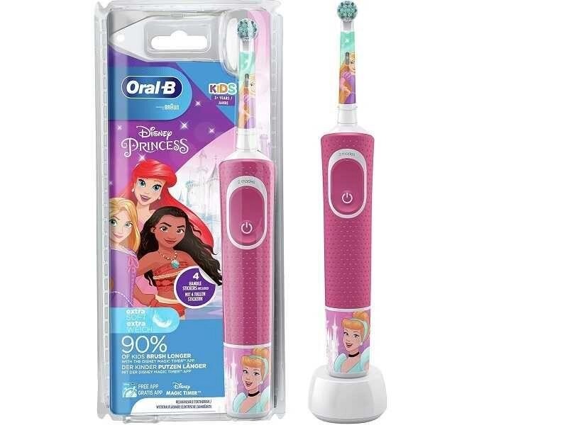 Зубна щітка електрична Oral-B Vitality 100 Kids Cars &amp, Princess Mix від компанії K V I T K A - фото 1