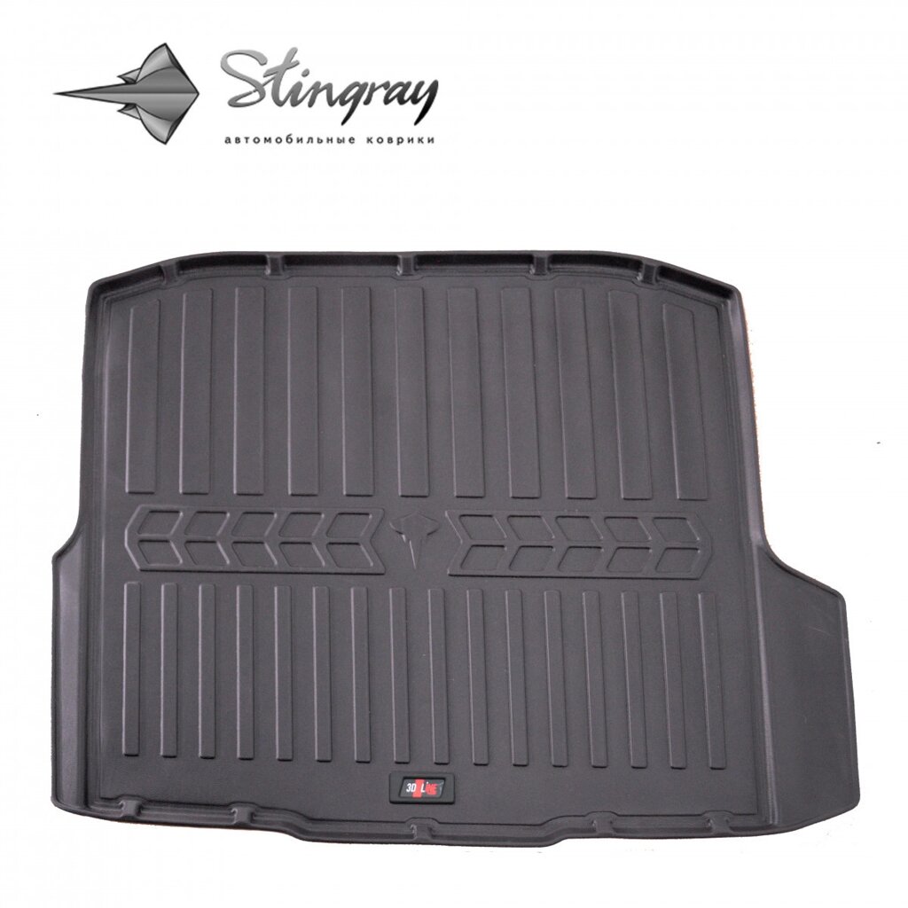 Автомобільний 3D килимок в багажник на SKODA Octavia III (A7) (2013-2020) (universal) (with "ear") від компанії AUTOAS - фото 1