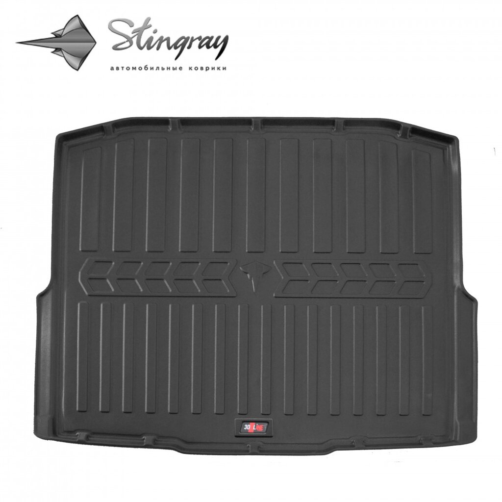 Автомобільний 3D килимок в багажник на SKODA Octavia III (A7) (2013-2020) (universal) (without "ears") від компанії AUTOAS - фото 1