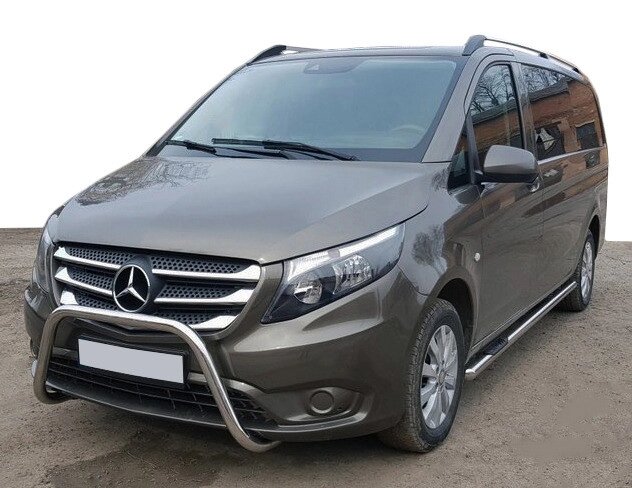 Бічні труби 2 шт., нерж.) d60, Довга база для Mercedes Vito / V W447 2014 мм. від компанії AUTOAS - фото 1