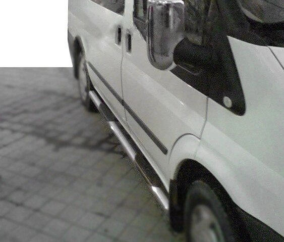 Бічні труби (2 шт., нерж.) Довга база для Ford Transit 2014 мм. від компанії AUTOAS - фото 1