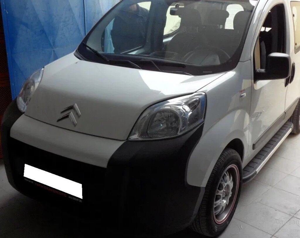 Бічний захист пороги майданчик Citroen Nemo 2008+ захист заднього бампера дуги пороги від компанії AUTOAS - фото 1