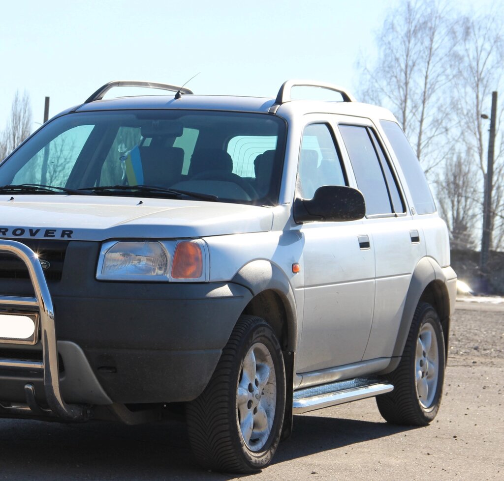 Бічний захист пороги майданчик Land Rover Freelander 1998-2004 кенгурятник захист бампера дуги пороги від компанії AUTOAS - фото 1