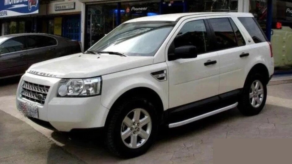 Бічний захист пороги майданчик Land Rover Freelander кенгурятник захист бампера дуги пороги від компанії AUTOAS - фото 1