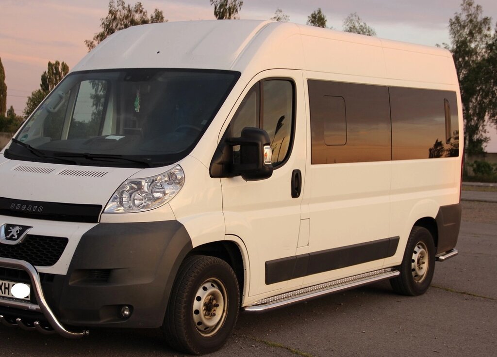 Бічний захист пороги майданчик Peugeot Boxer 2006+ кенгурятник захист задня дуги пороги від компанії AUTOAS - фото 1