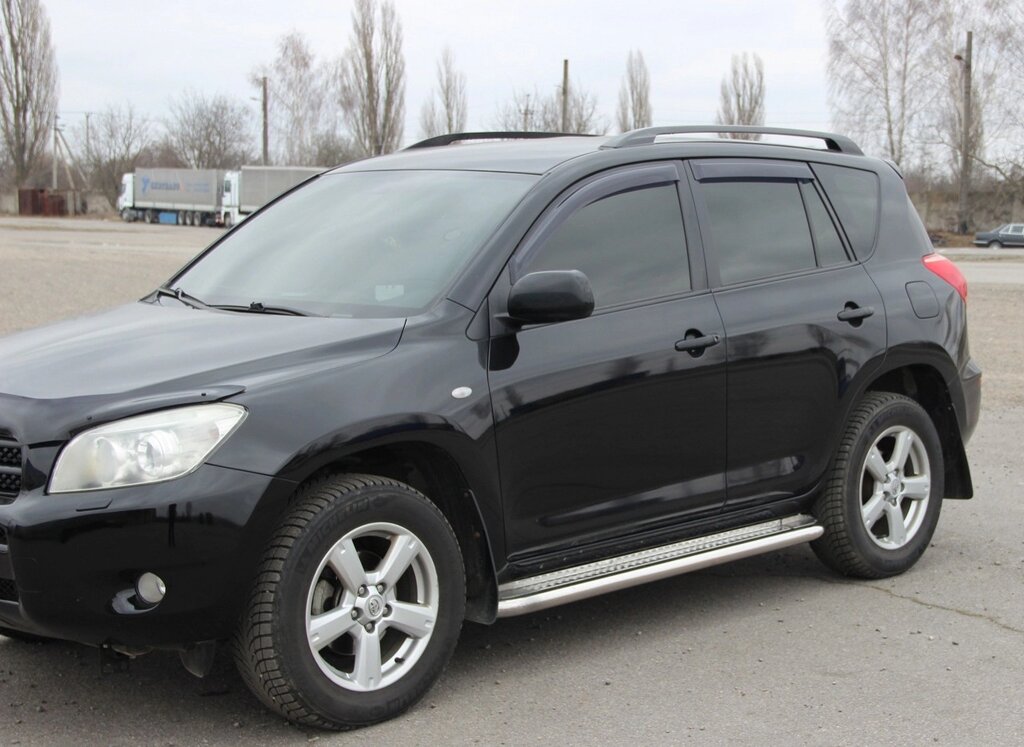 Бічний захист пороги майданчик Toyota RAV4 2005-2012 кенгурятник захист бампера дуги пороги від компанії AUTOAS - фото 1