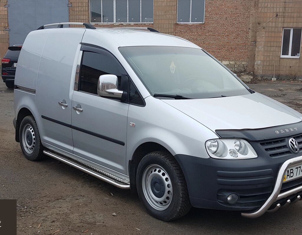 Бічний захист пороги майданчик Volkswagen Caddy 2004-2019 кенгурятник захист задня дуги пороги від компанії AUTOAS - фото 1