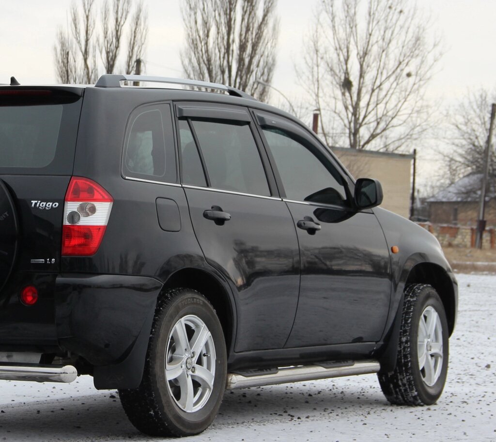 Бічний захист пороги труби Chery Tiggo 2006-2012 кенгурятник захист задня дуги пороги від компанії AUTOAS - фото 1