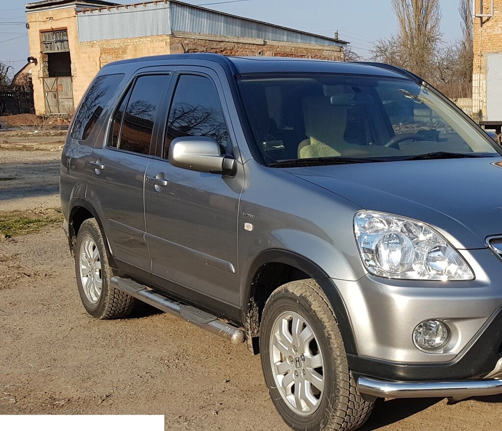 Бічний захист пороги труби Honda CR-V 2001-2006 кенгурятник захист бампера дуги пороги від компанії AUTOAS - фото 1