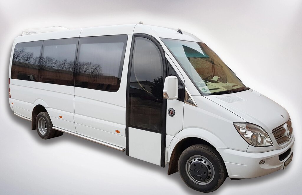 Бічний захист пороги труби Mercedes Sprinter 2006-13, 1995-06, 2014+ кенгурятник захист задня дуги пороги від компанії AUTOAS - фото 1