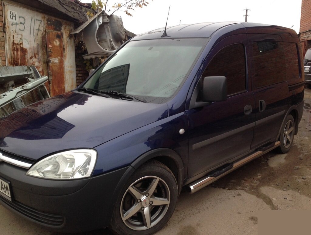 Бічний захист пороги труби Opel Combo C 2001-2011 кенгурятник захист задня дуги пороги від компанії AUTOAS - фото 1