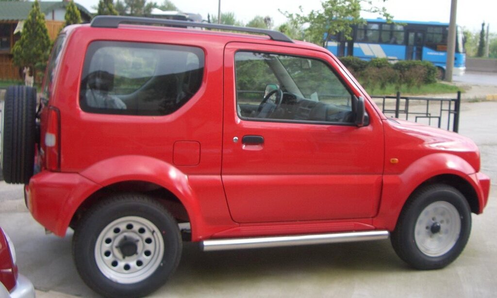 Бічний захист пороги труби Suzuki Jimny 1998-2005 2005+ кенгурятник захист бампера дуги пороги від компанії AUTOAS - фото 1