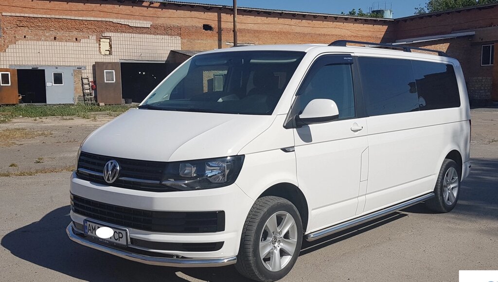 Бічний захист пороги труби Volkswagen T6 2015+ кенгурятник захист задня дуги пороги від компанії AUTOAS - фото 1