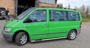 Бічний захист пороги для Mercedes Vito 1997-2003, 2003-09, 2010-14, 2014+ Захист заднього бампера дуги пороги