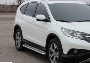 Бічний захист пороги майданчик Honda CR-V 2012-2015 кенгурятник захист бампера дуги пороги