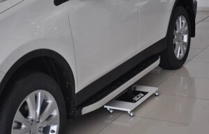 Бічний захист пороги майданчик Toyota RAV4 2013-2016 кенгурятник захист бампера дуги пороги