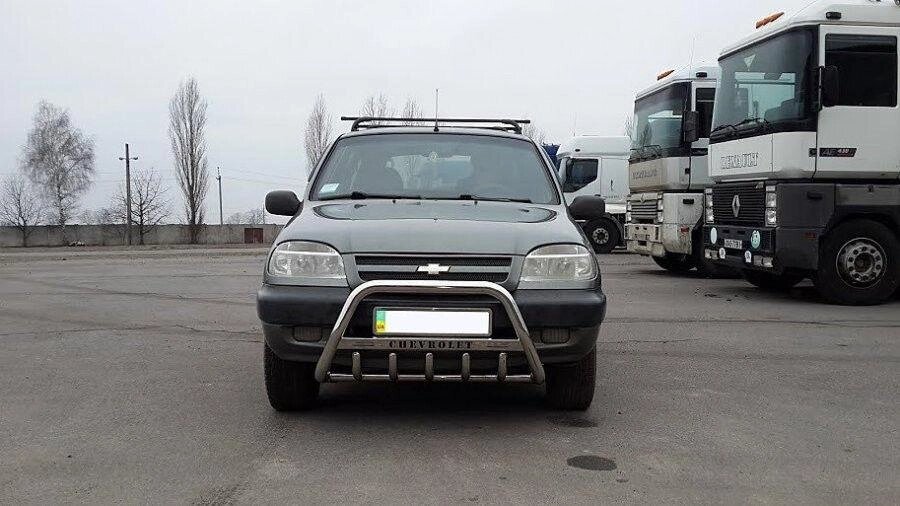 Кенгурник Chevrole Niva (2002-) / з лого від компанії AUTOAS - фото 1