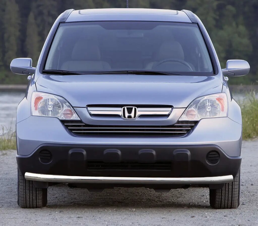 Кенгурник Honda CR-V (2007-2012) / ус одинарний від компанії AUTOAS - фото 1