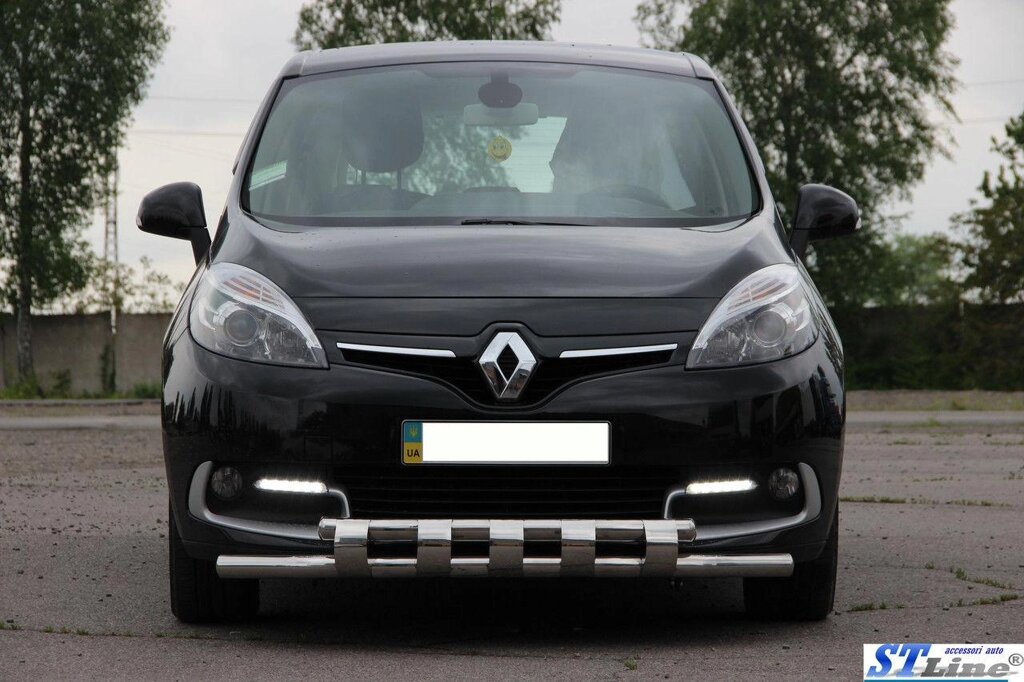 Кенгурник Renault Scenic (2009-) /ус подвійний SHARK від компанії AUTOAS - фото 1