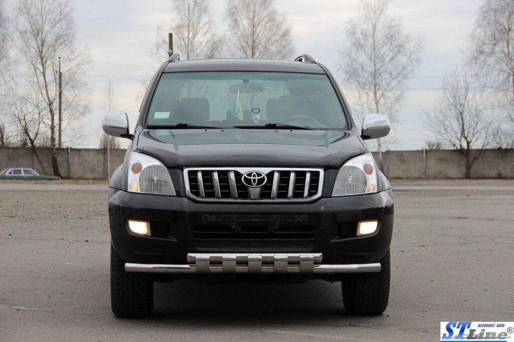 Кенгурник Toyota Prado 120 (2003-2009) /ус подвійний SHARK від компанії AUTOAS - фото 1