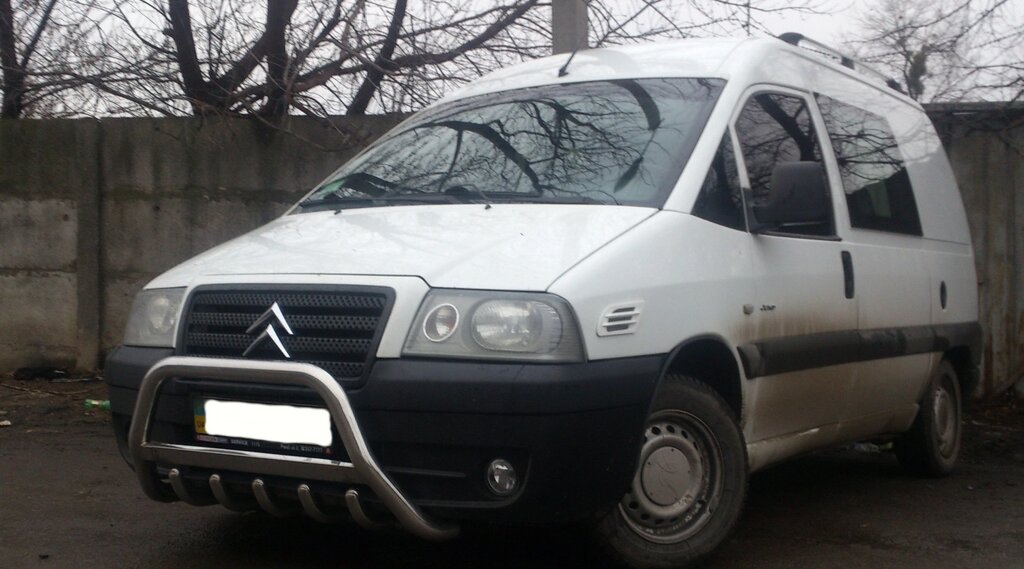 Кенгурятник для Citroen Jumpy 95-07 07+ 16+ захист заднього бампера дуги пороги від компанії AUTOAS - фото 1