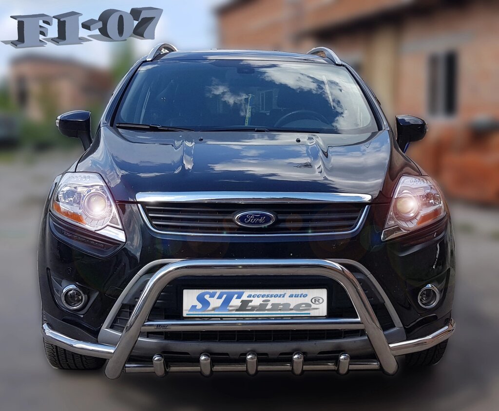 Кенгурятник для Ford Kuga 2008-12, 2013+, 2017+ захист заднього бампера дуги пороги від компанії AUTOAS - фото 1