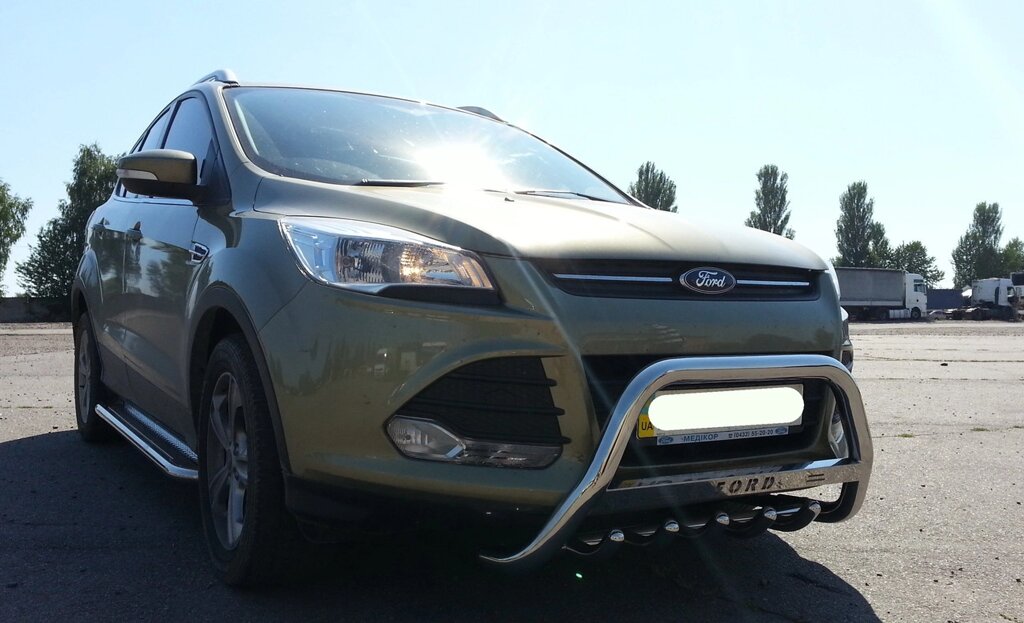 Кенгурятник для Ford Kuga 2013+, 2008-12, 2017+ захист заднього бампера дуги пороги від компанії AUTOAS - фото 1