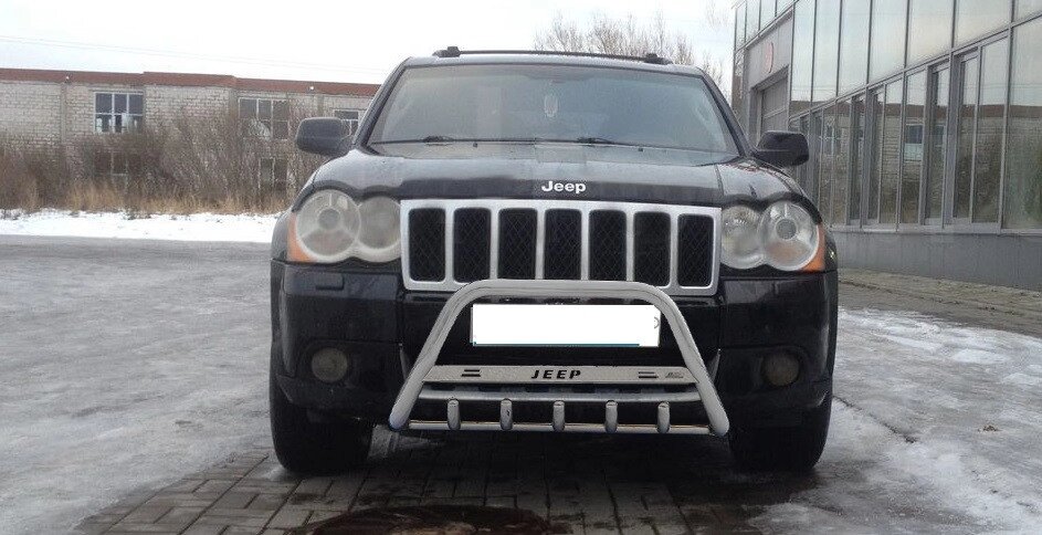 Кенгурятник для Jeep Grand Cherokee 2005-2010 захист бампера дуги пороги від компанії AUTOAS - фото 1