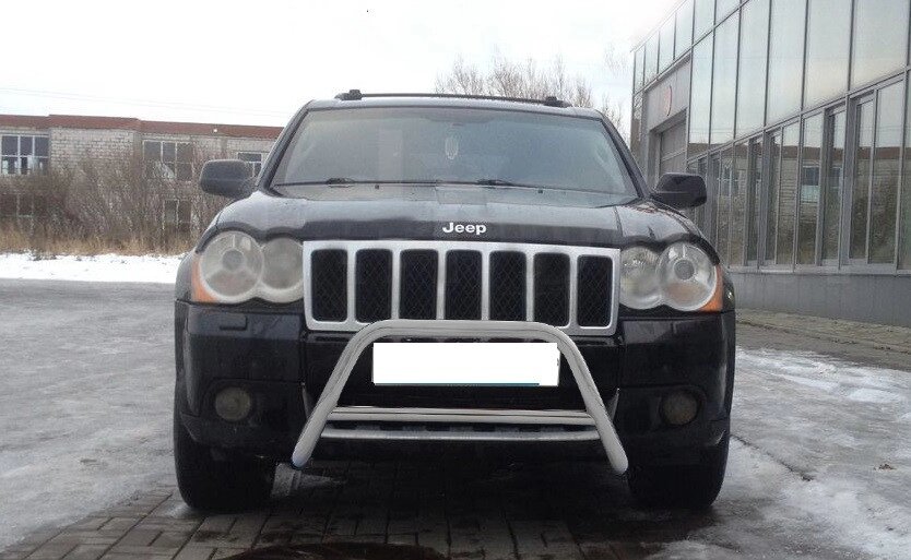 Кенгурятник для Jeep Grand Cherokee 2005-2010 захист бампера дуги пороги від компанії AUTOAS - фото 1