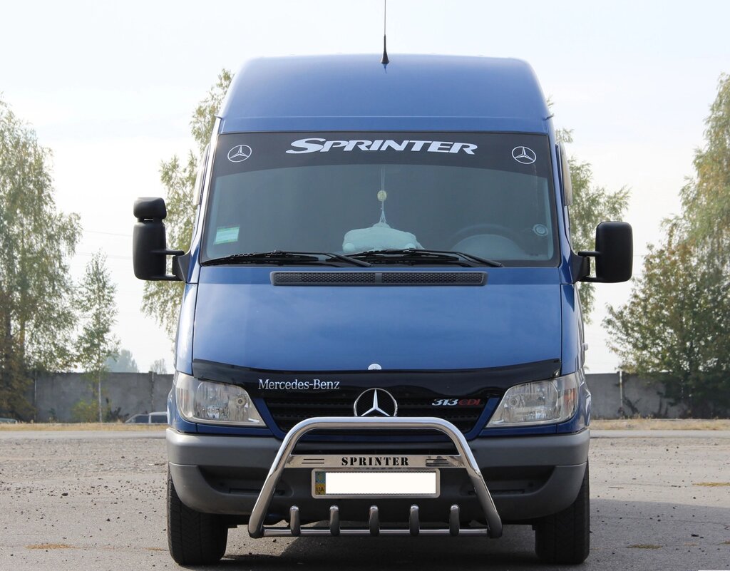 Кенгурятник для Mercedes Sprinter 1995-06, 2006-13, 2014+ Захист заднього бампера дуги пороги від компанії AUTOAS - фото 1