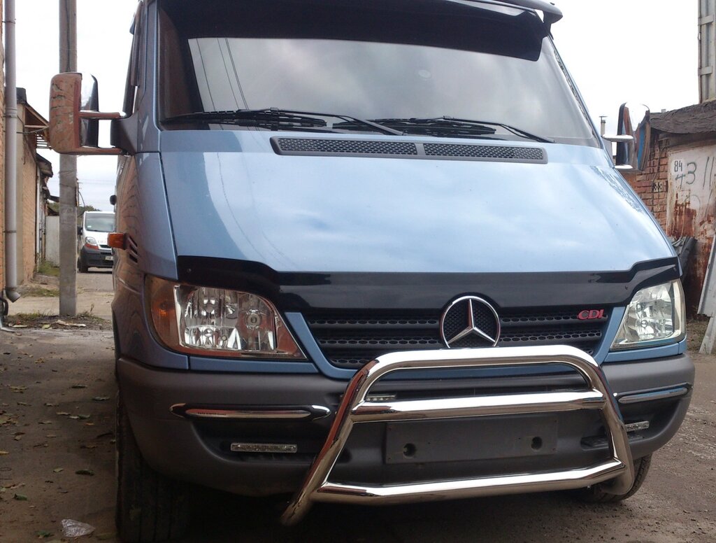 Кенгурятник для Mercedes Sprinter 1995-06, 2006-13, 2014+ Захист заднього бампера дуги пороги від компанії AUTOAS - фото 1