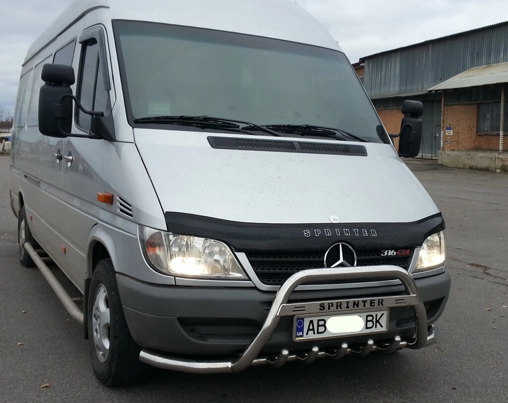 Кенгурятник для Mercedes Sprinter 1995-06, 2006-13, 2014+ Захист заднього бампера дуги пороги від компанії AUTOAS - фото 1