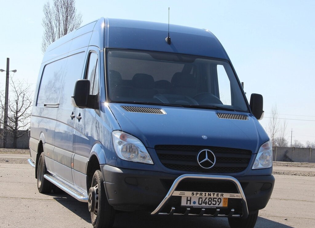 Кенгурятник для Mercedes Sprinter 2006-13, 1995-06, 2014+ Захист заднього бампера дуги пороги від компанії AUTOAS - фото 1