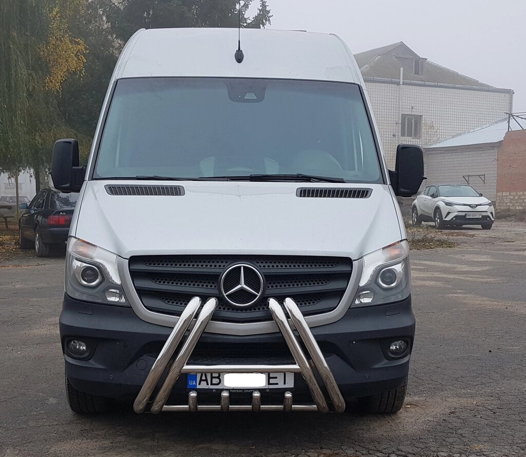 Кенгурятник для Mercedes Sprinter 2014+, 2006-13, 1995-06, Захист заднього бампера дуги пороги від компанії AUTOAS - фото 1