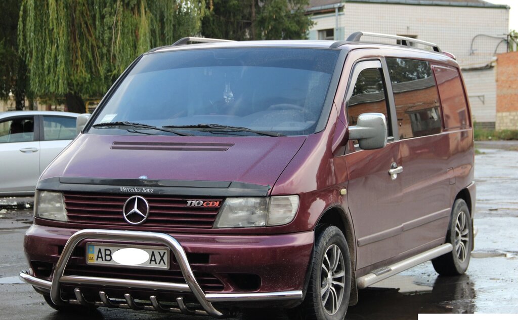 Кенгурятник для Mercedes Vito 1997-2003, 2003-09, 2010-14, 2014+ Захист заднього бампера дуги пороги від компанії AUTOAS - фото 1