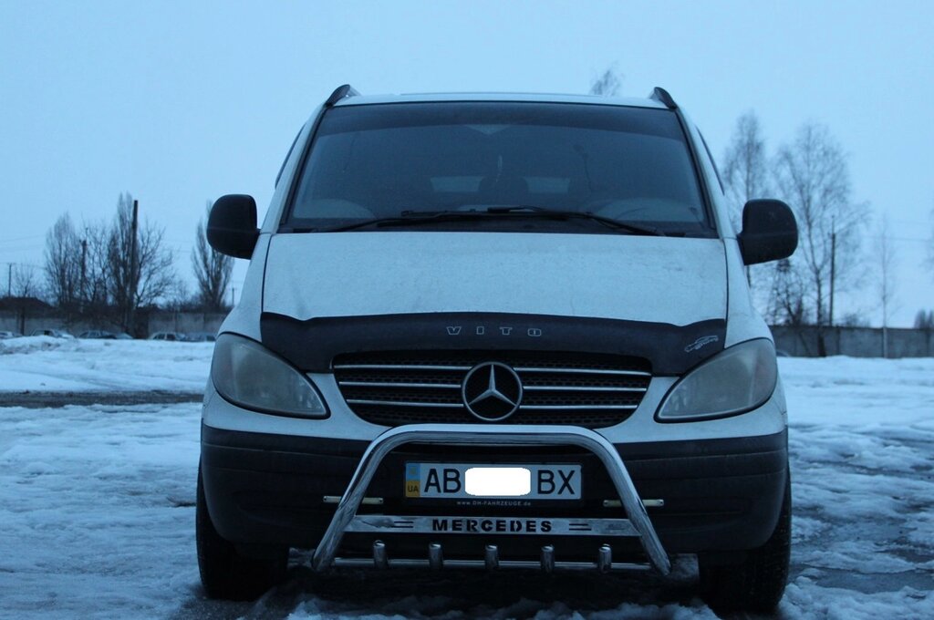 Кенгурятник для Mercedes Vito 2003-09, 1997-03, 2010-14, 2014+ Захист заднього бампера дуги пороги від компанії AUTOAS - фото 1