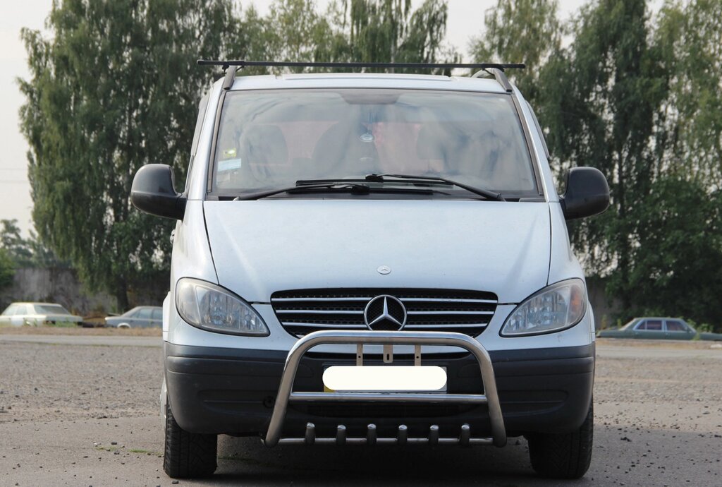 Кенгурятник для Mercedes Vito 2003-09, 1997-03, 2010-14, 2014+ Захист заднього бампера дуги пороги від компанії AUTOAS - фото 1