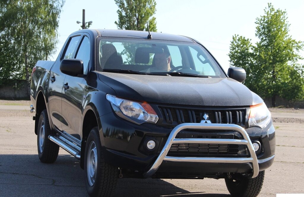 Кенгурятник для Mitsubishi L 200 96-06 07-10 10-15 15+ Захист заднього бампера/дуги/пороги від компанії AUTOAS - фото 1