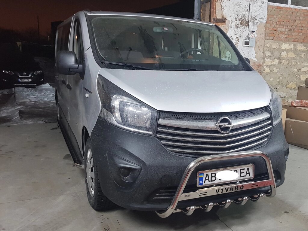 Кенгурятник для Opel Vivaro 2014+, 2001-2013 Кенгурятник захист бампера дуги пороги від компанії AUTOAS - фото 1