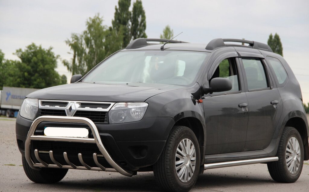 Кенгурятник для Renault Duster 2010-2018 2018+ захист бампера дуги пороги від компанії AUTOAS - фото 1