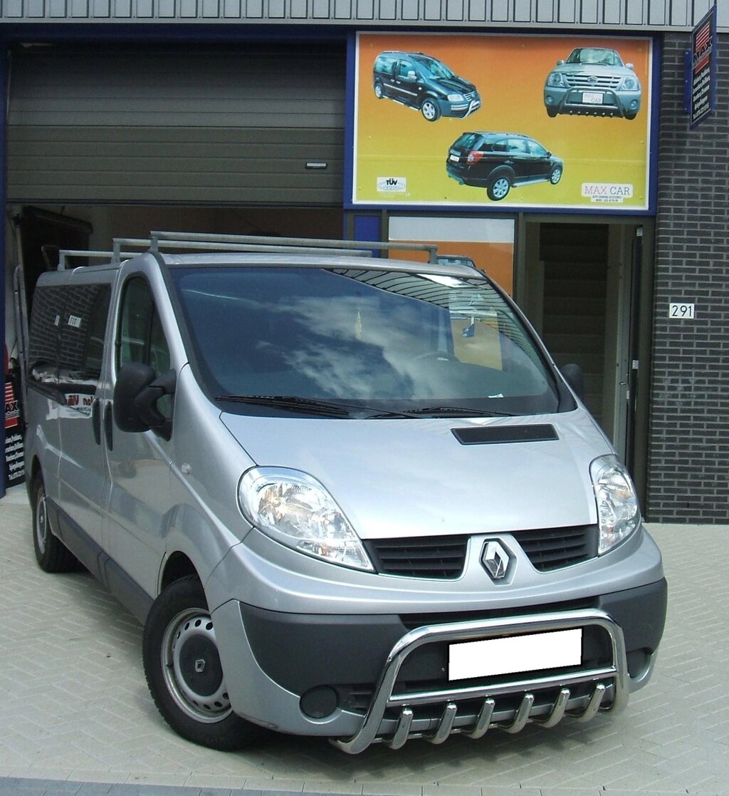 Кенгурятник для Renault Trafic 2001-2014, 2014+ Захист заднього бампера/дуги/пороги від компанії AUTOAS - фото 1