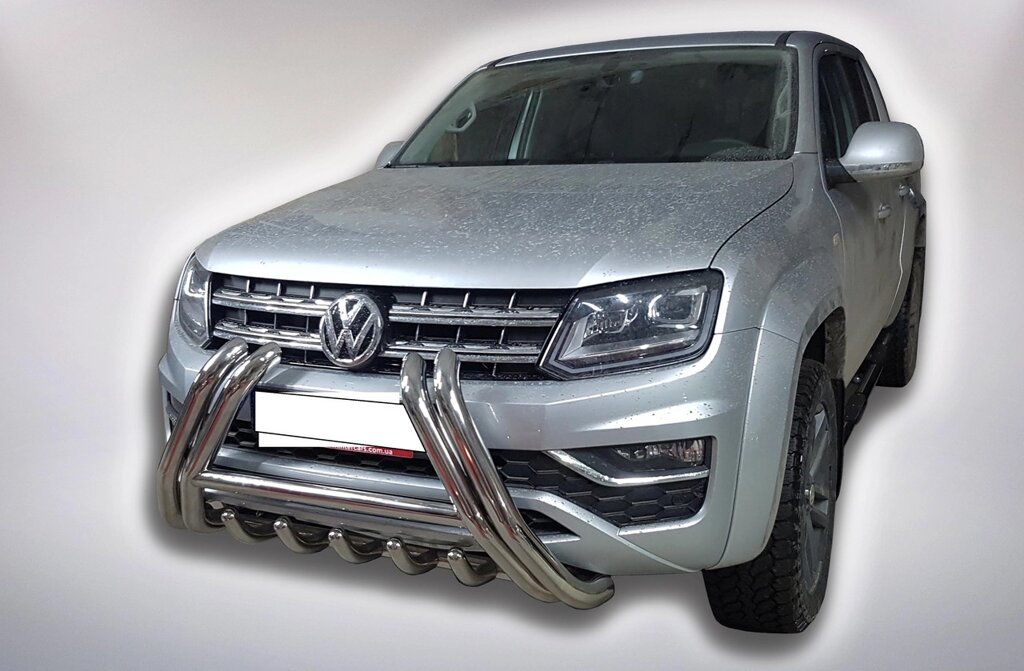 Кенгурятник для Volkswagen Amarok 2010-2016 захист заднього бампера дуги пороги від компанії AUTOAS - фото 1