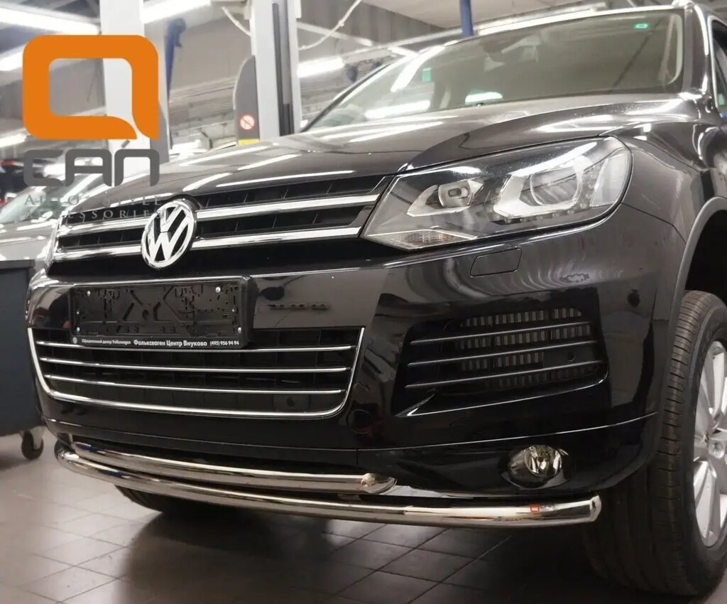 Кенгурятник подвійний вус для Volkswagen Touareg 2010-2018 рр. від компанії AUTOAS - фото 1