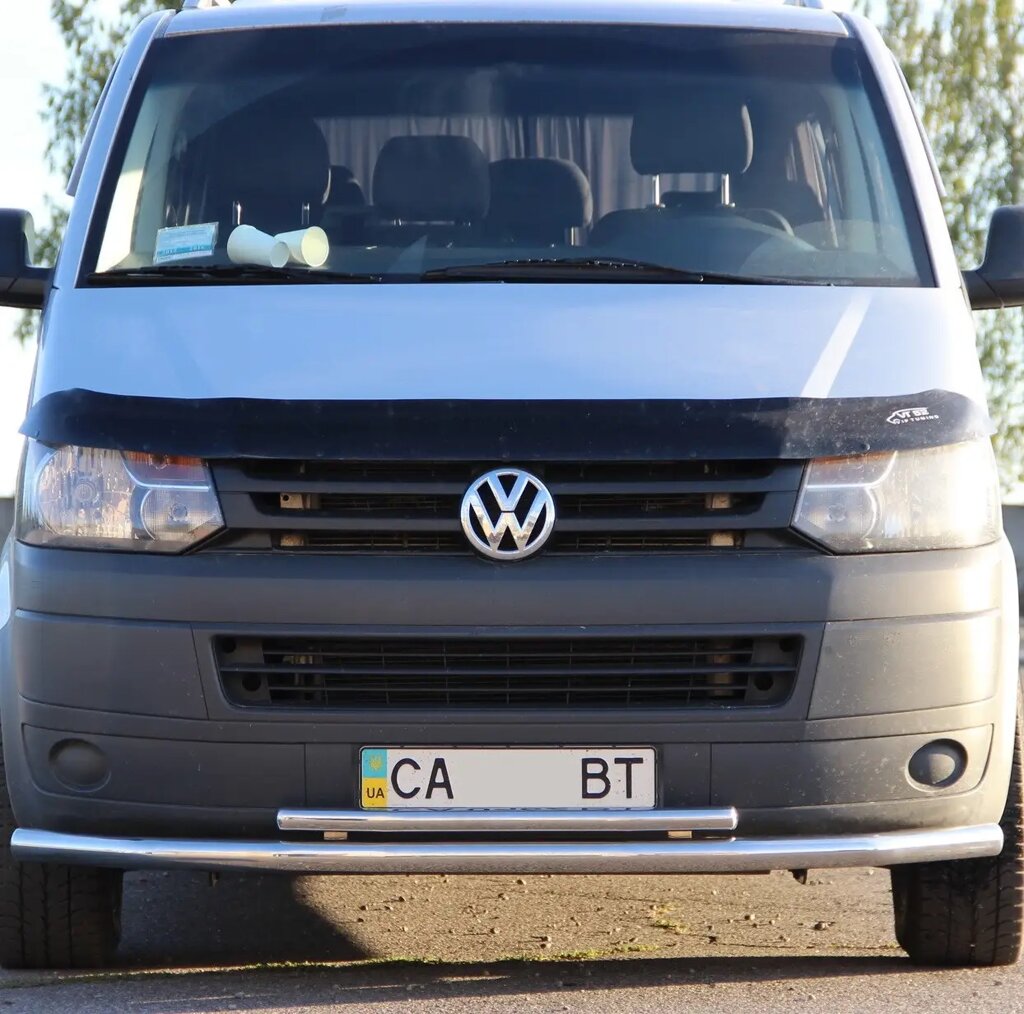 Кенгурятник подвійний вус на Volkswagen Transporter T-5 (c 2004--) Фольксваген Т5 від компанії AUTOAS - фото 1