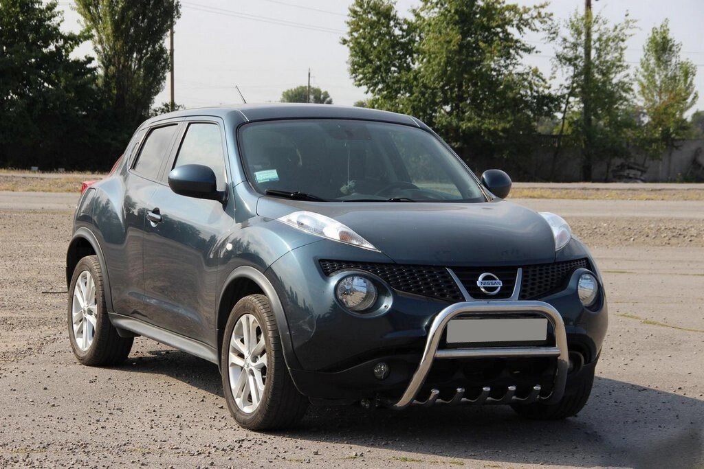 Кенгурятник QT012 (нерж) для Nissan Juke 2010-2019 рр. від компанії AUTOAS - фото 1